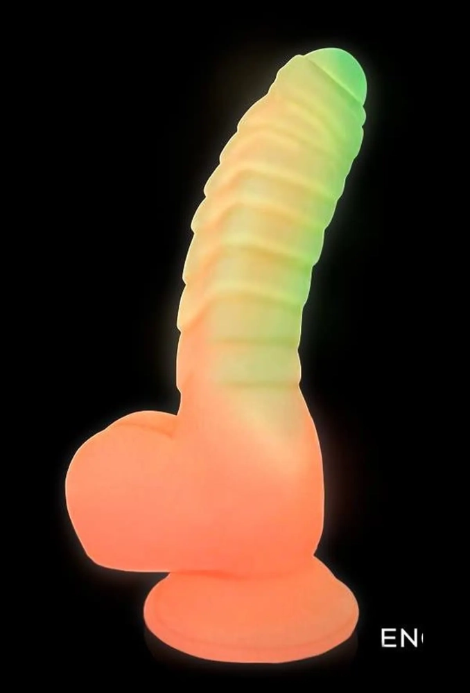 Engily Ross Scalidor  Dildo 18 cm - silikonowe dildo świecące w ciemności 2.webp