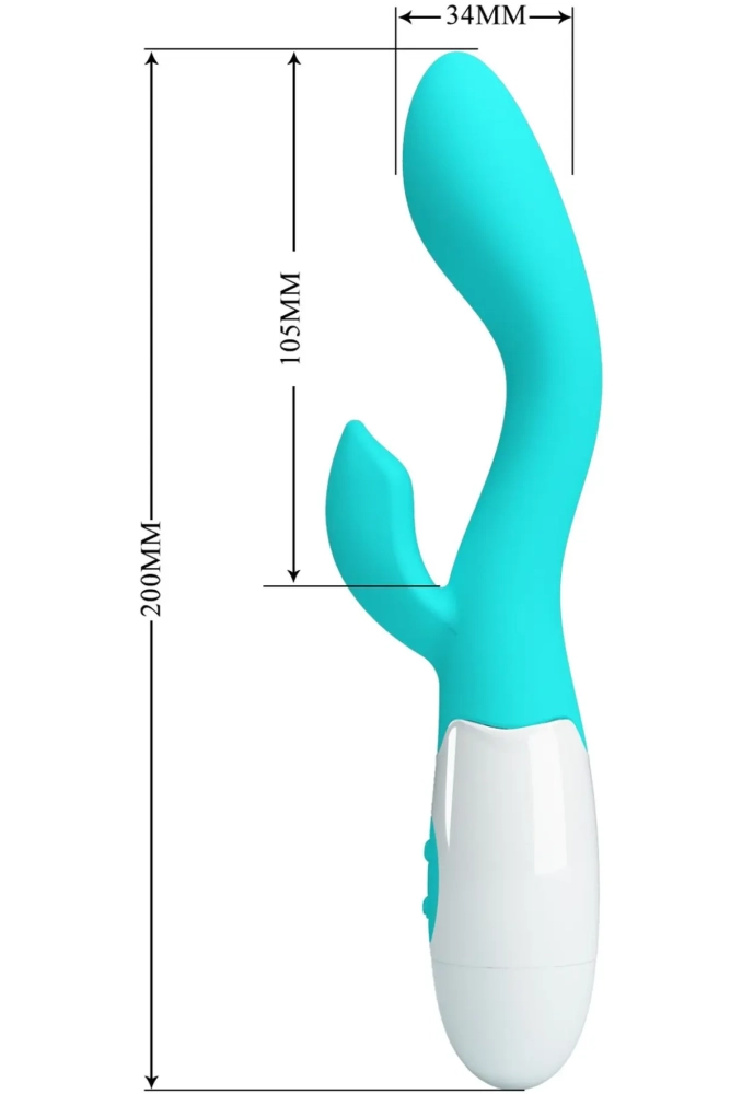 Pretty Love Brighty Light Blue - wibrator ze stymulatorem łechtaczki 4.webp