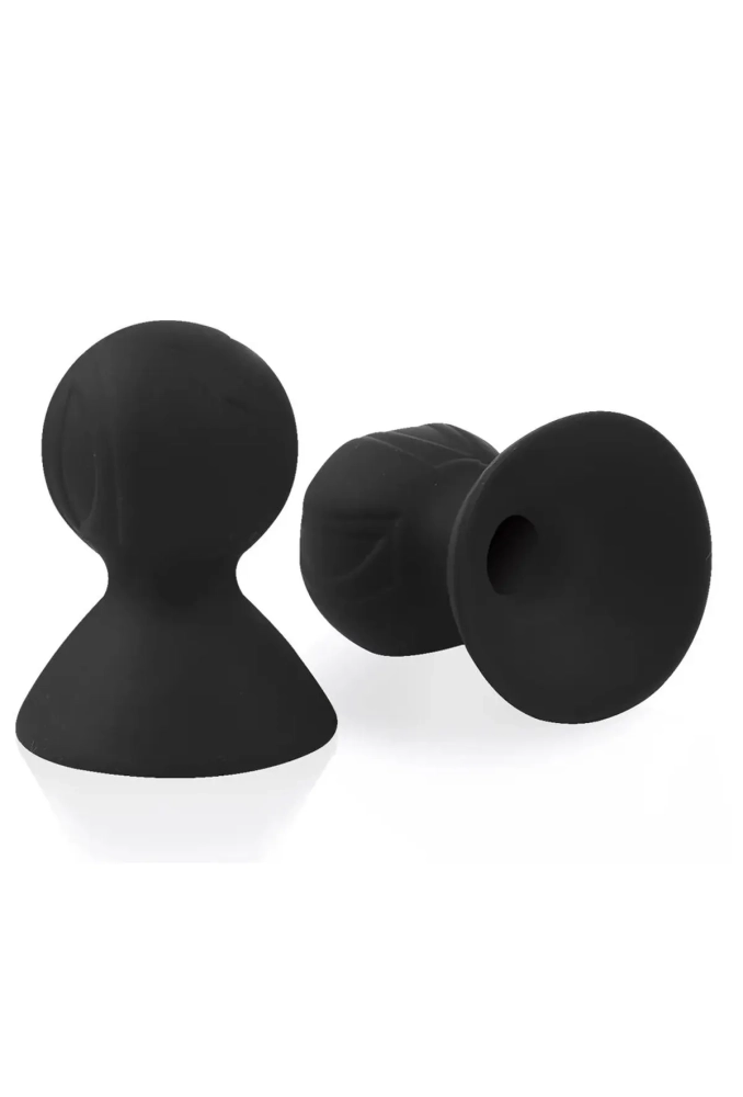 Silicone Nipple Suckers Vacuum Nipple Play Suckers Black - pompki na sutki.webp