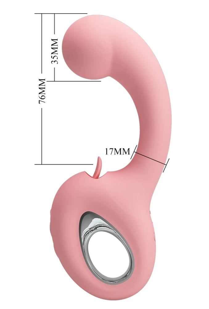 Pretty Love Erynnyes - wibrator do punku G z ruchomym języczkiem 4.webp