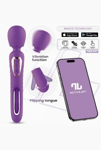 Intoyou App Salma Flipping Tongue - masażer różdżka sterowany aplikacją