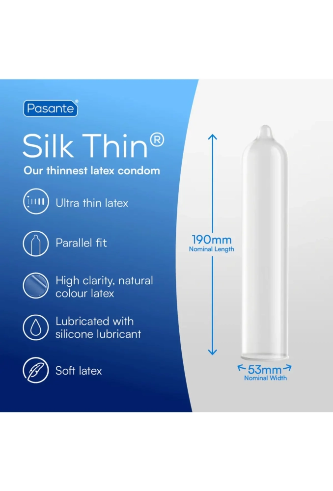Pasante Silk Thin Condoms 12 szt. - prezerwatywy supercienkie 2.webp