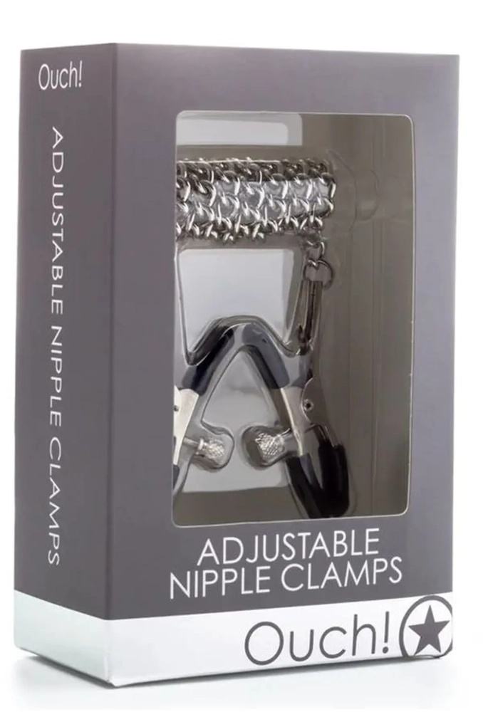 Ouch! Adjustable Nipple Clamps Metal - klipsy z regulacją na sutki 2.webp