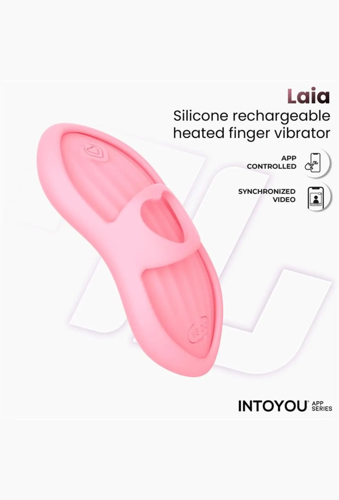 Intoyou Laia Pink - masażer łechtaczki na palec 7.webp