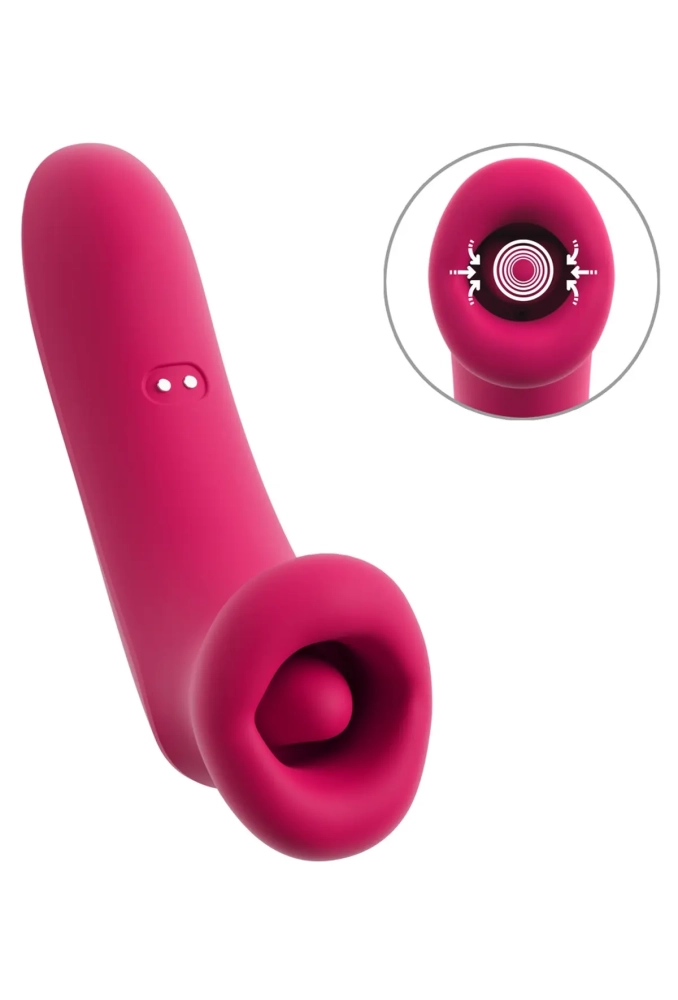 Oral Fun Sucking Mouth Vibrator - masażer łechtaczki usta z językiem.webp