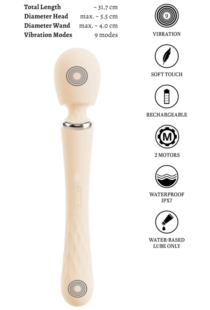 TAVIRO Big Wand Massager - masażer do ciała oraz łechtaczki 5.webp