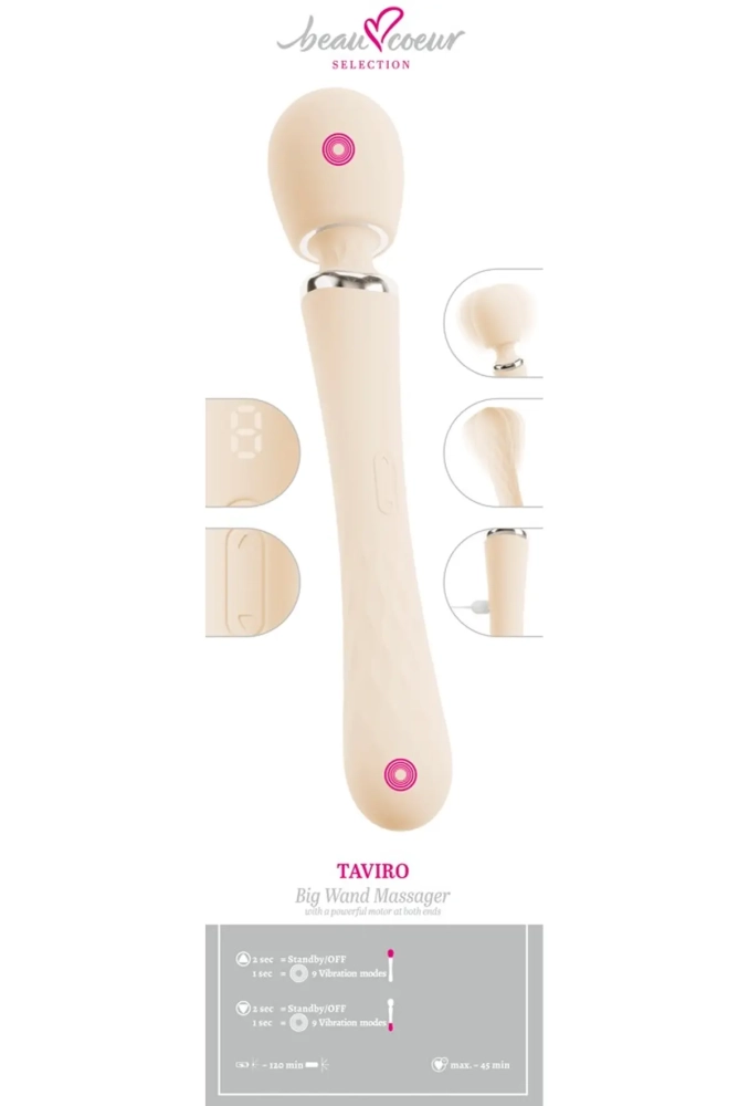 TAVIRO Big Wand Massager - masażer do ciała oraz łechtaczki 6.webp