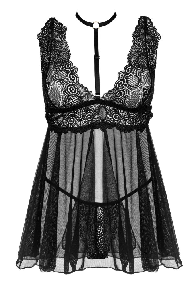 Milana Babydoll Black - zmysłowa haleczka 5.webp