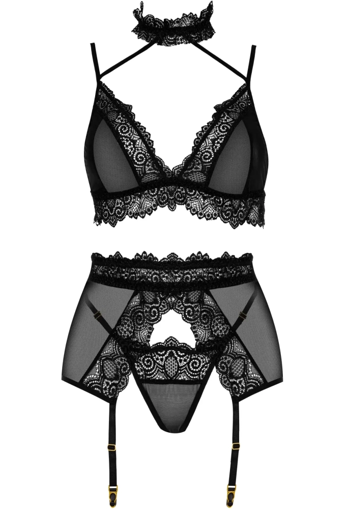 Velvet Sin Set Black - koronkowy komplet bielizny 5.webp