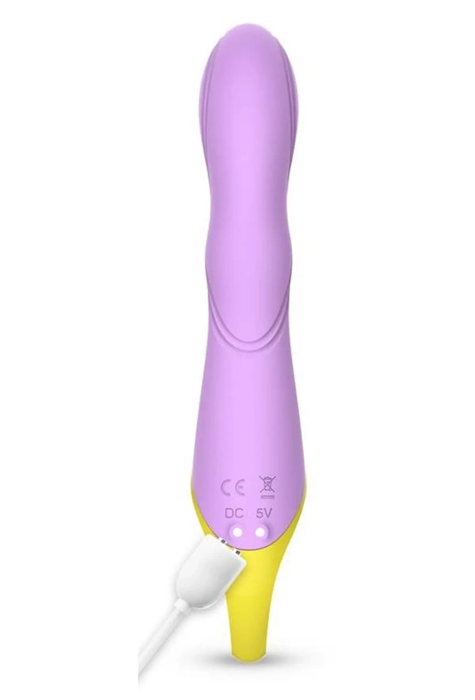 Festival Lilly - silikonowy wibrator ze stymulatorem 4.webp