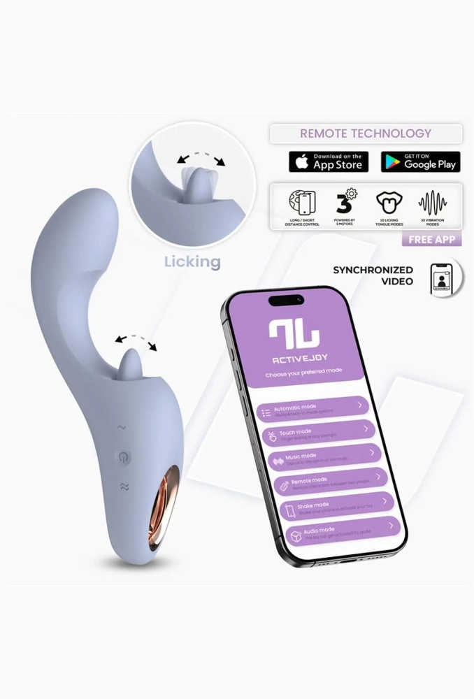 Intoyou App Licky - wibrator z aplikacją i stymulującym języczkiem.webp