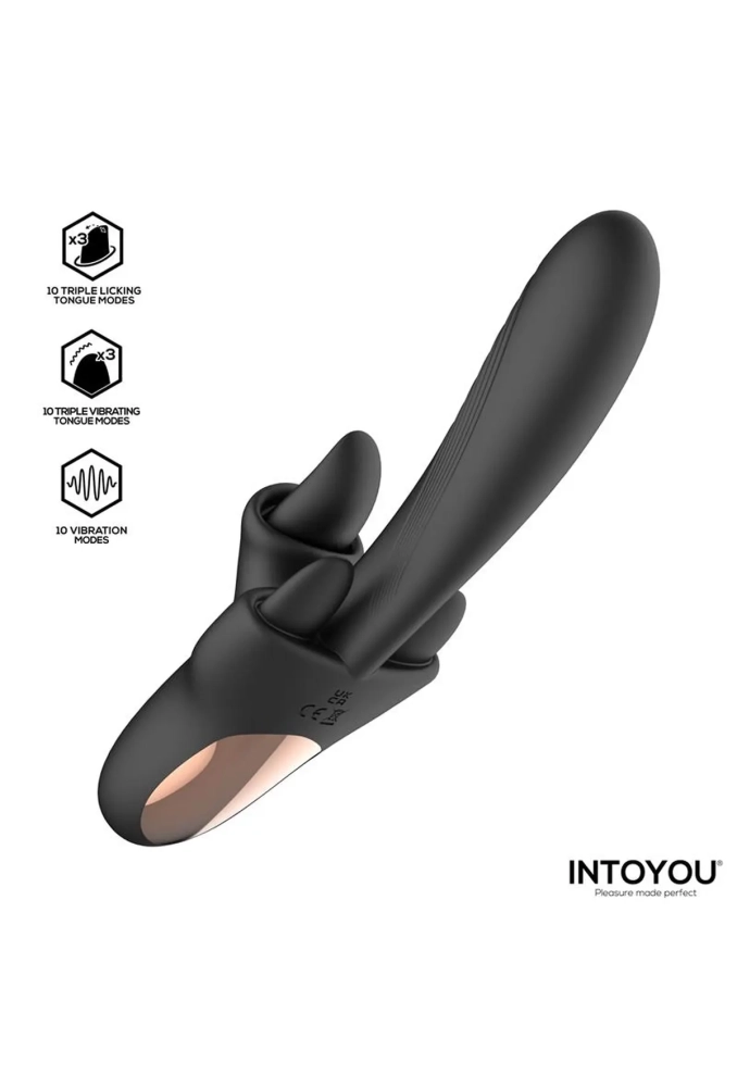 Intoyou Triton - wibrator z trzema języczkami do stymulacji 2.webp