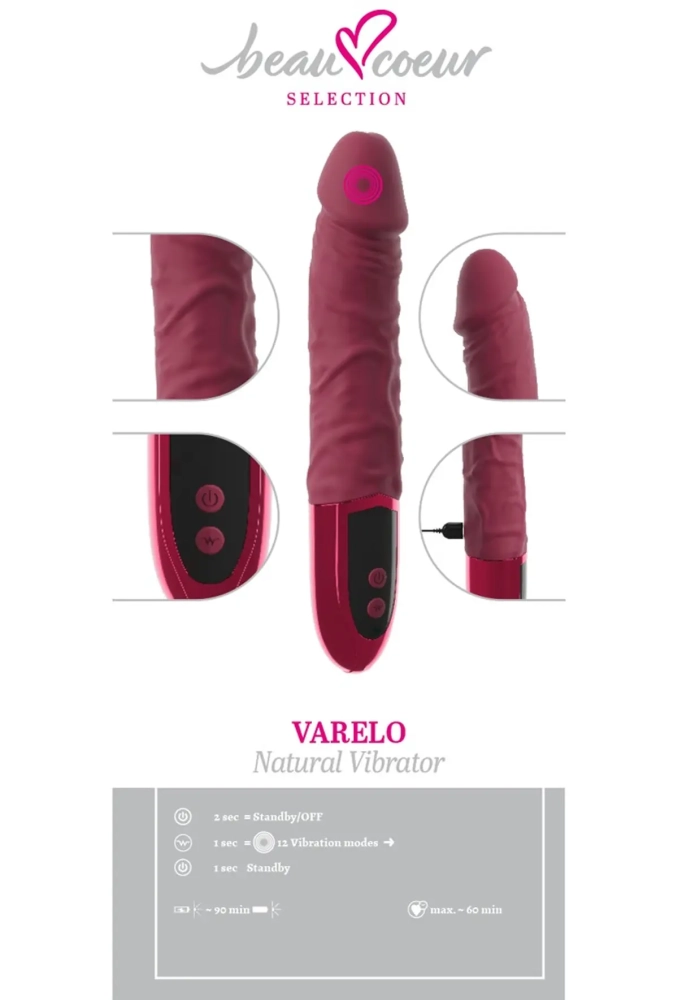 Varelo Natural Vibrator - realistyczny silikonowy wibrator 6.webp