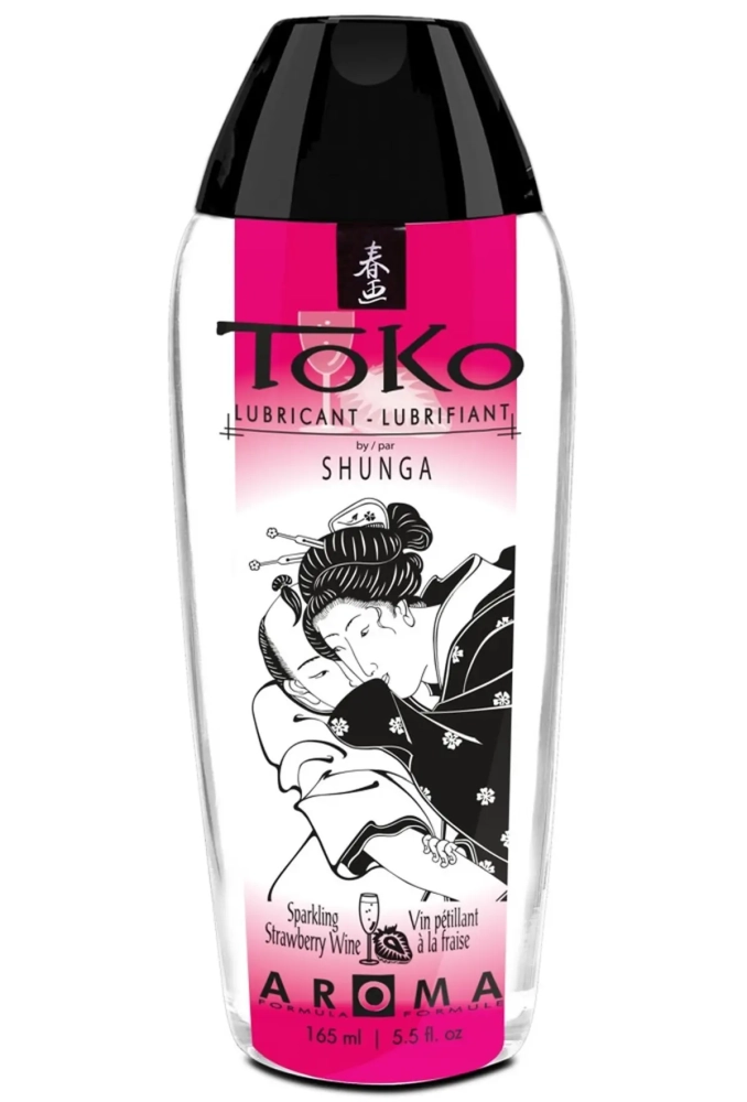 SHUNGA Toko Aroma Strawberry & Champagne - jadalny żel nawilżając 2.webp