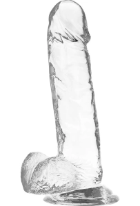 X Ray Clear Cock With Balls 20 cm - przezroczyste silikonowe dildo