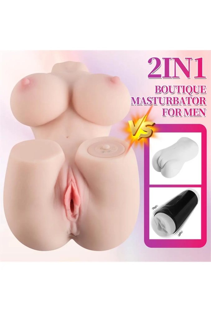 Lilinet Vibrating Torso - wibrujący tors masturbator dla mężczyzn 4.webp