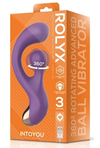 Intoyou Rolyx - silikonowy wibrator ze stymulatorem łechtaczki