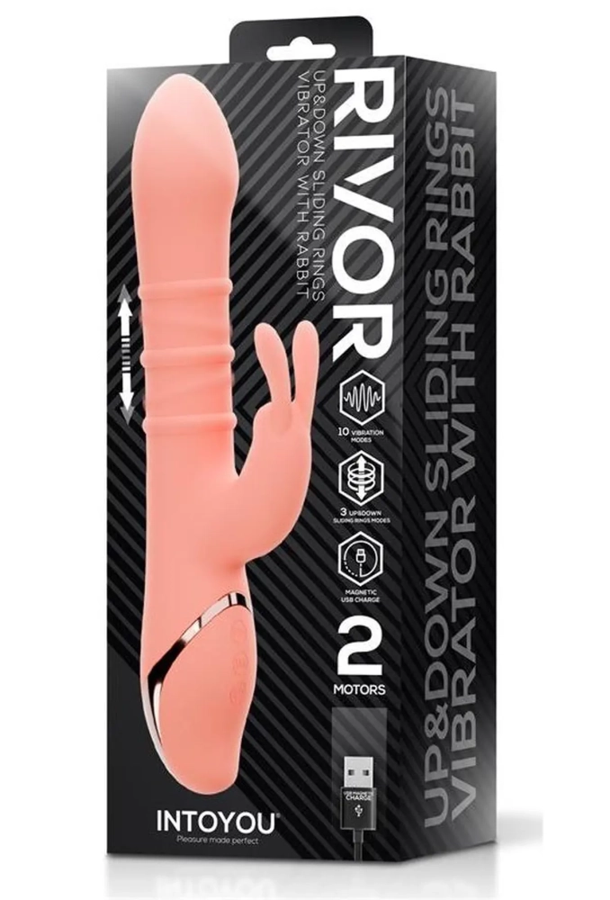 Intoyou Rivor - silikonowy wibrator ze stymulatorem łechtaczki.webp