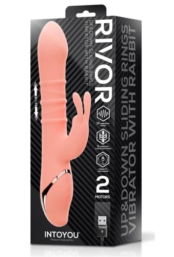 Intoyou Rivor - silikonowy wibrator ze stymulatorem łechtaczki