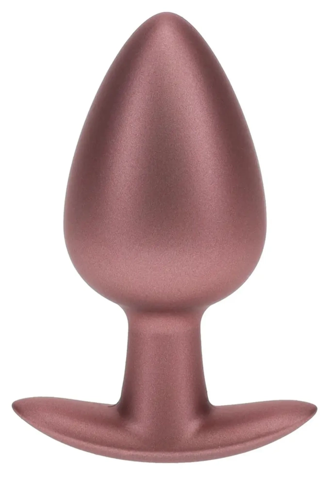 Ouch! Smooth Silicone Anal Plug Large Rose Gold - silikonowy korek analny.webp