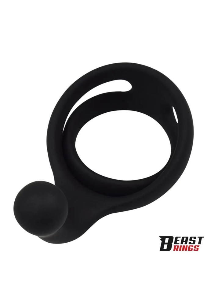 Double Penis Ring Solid Silicone 5040 mm - podwójny pierścień erekcyjny 4.webp