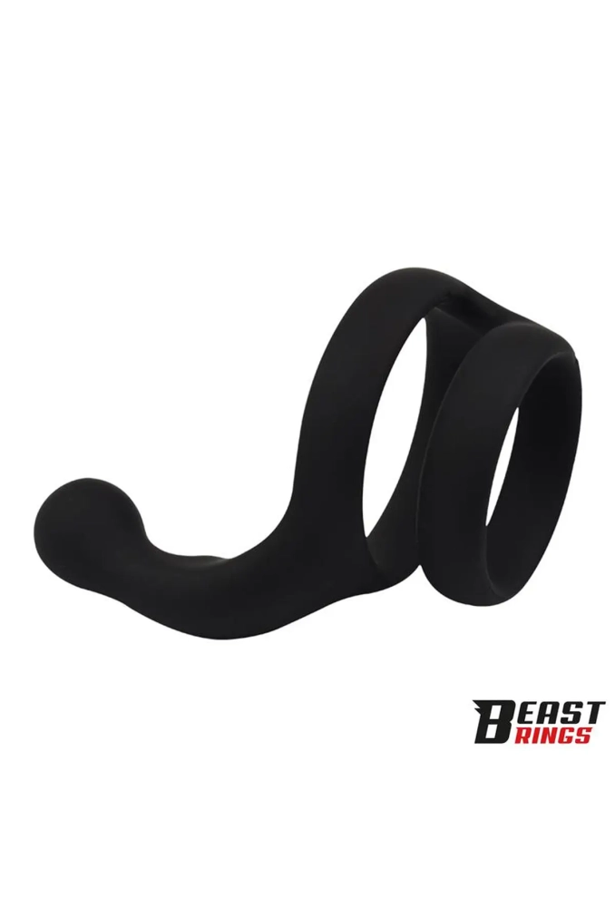 Double Penis Ring Solid Silicone 5040 mm - podwójny pierścień erekcyjny 3.webp