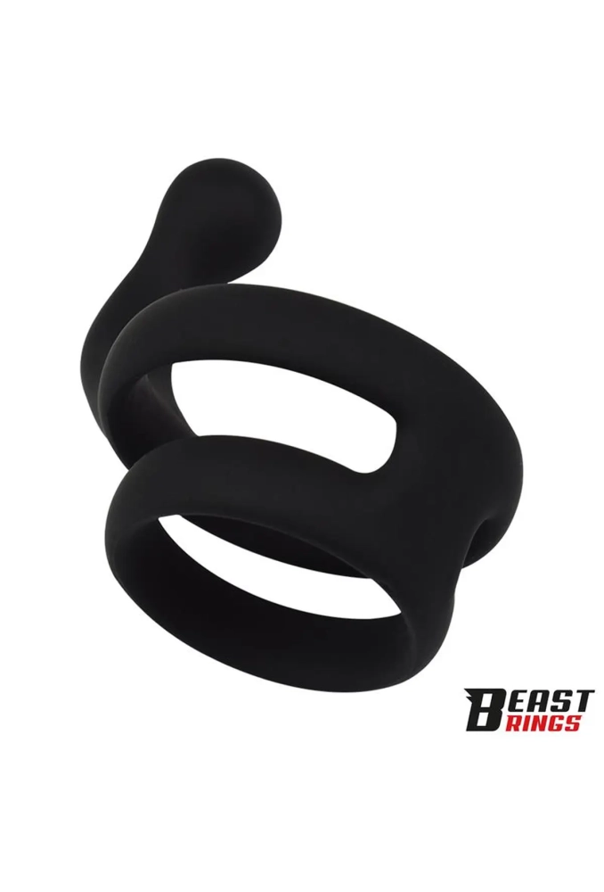 Double Penis Ring Solid Silicone 5040 mm - podwójny pierścień erekcyjny 2.webp