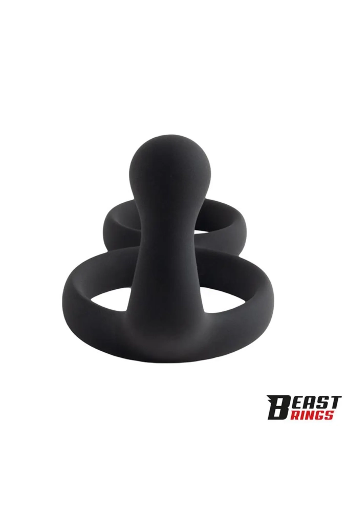 Double Penis Ring Solid Silicone 5040 mm  - podwójny pierścień erekcyjny 2.webp