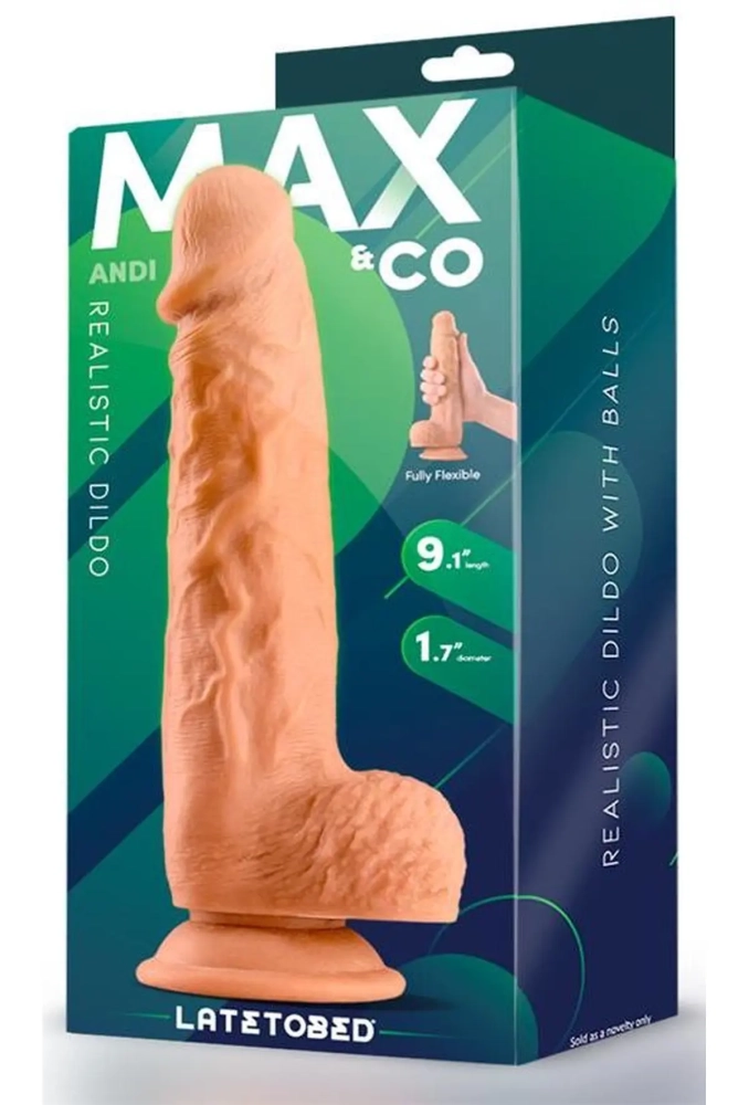 Andi 9,1 Flesh - realistyczne dildo z przyssawką 2.webp