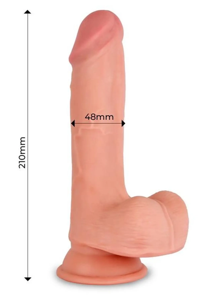 Lux Max Triple Density Dildo 8,2 - silikonowe dildo z przyssawką 2.webp