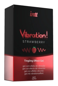 Intt Vibration Strawberry 15 ml - płynny wibrator 