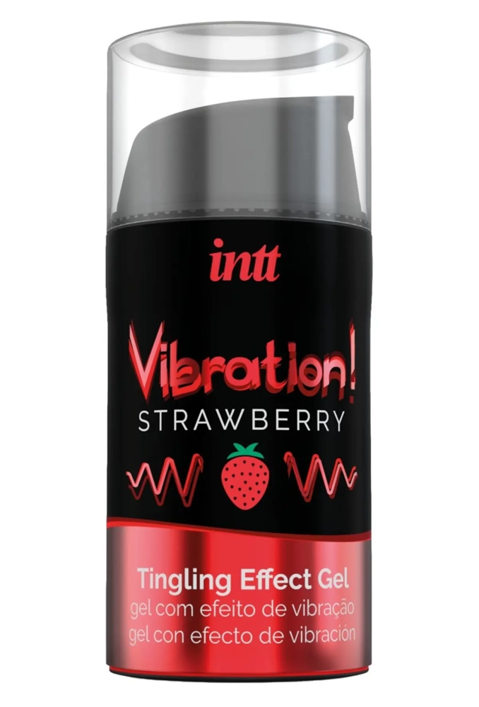 Intt Vibration Strawberry 15 ml - płynny wibrator 2.webp