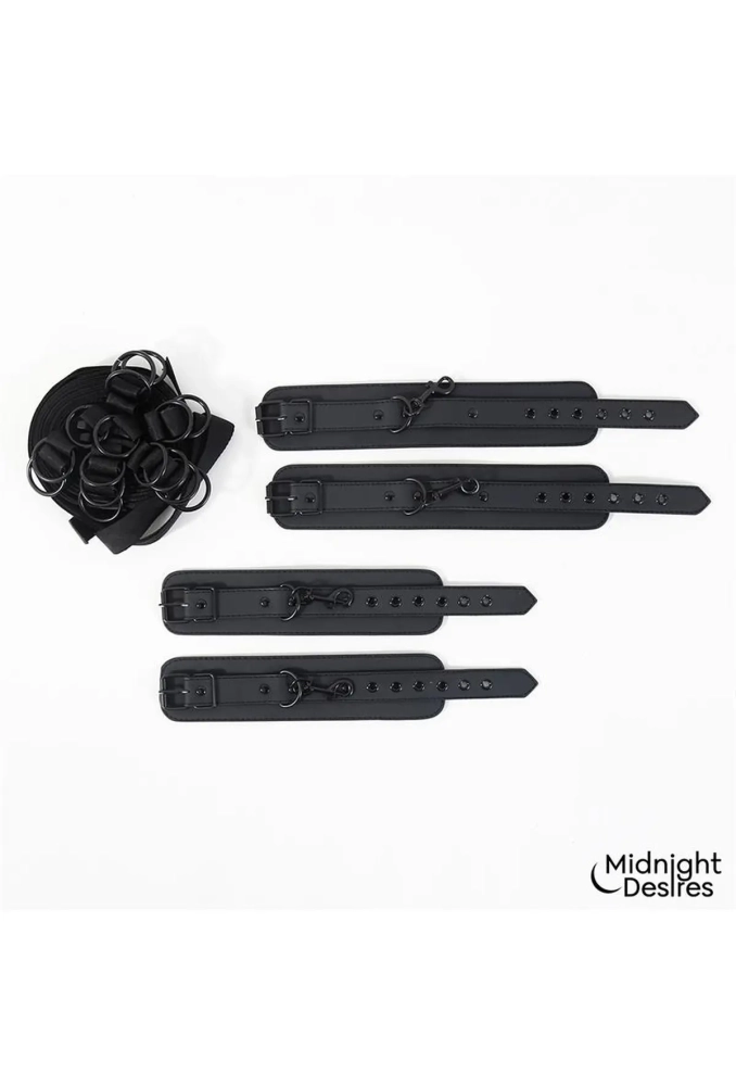 Midnight Desires Bed Restraint Set - kajdanki na łóżko 10.webp