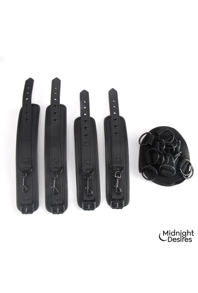 Midnight Desires Bed Restraint Set - kajdanki na łóżko 7.webp
