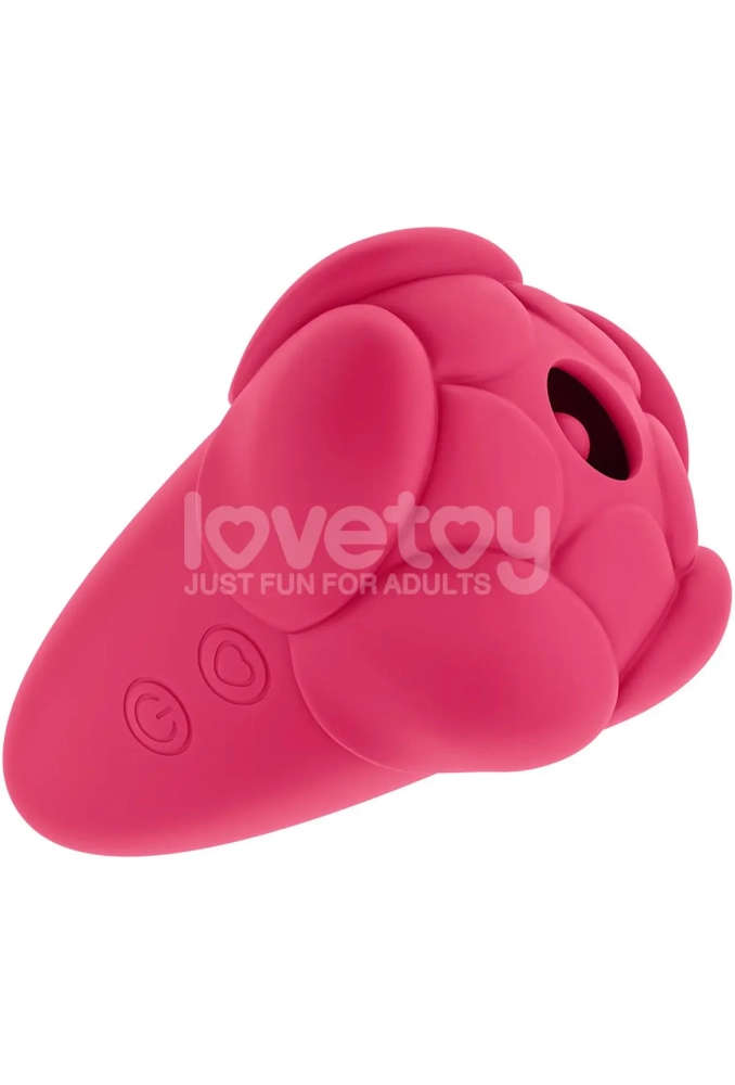 Lovetoy Flicker Rechargeable Vibrator Pink - stymulator łechtaczki falami powietrza 3.webp