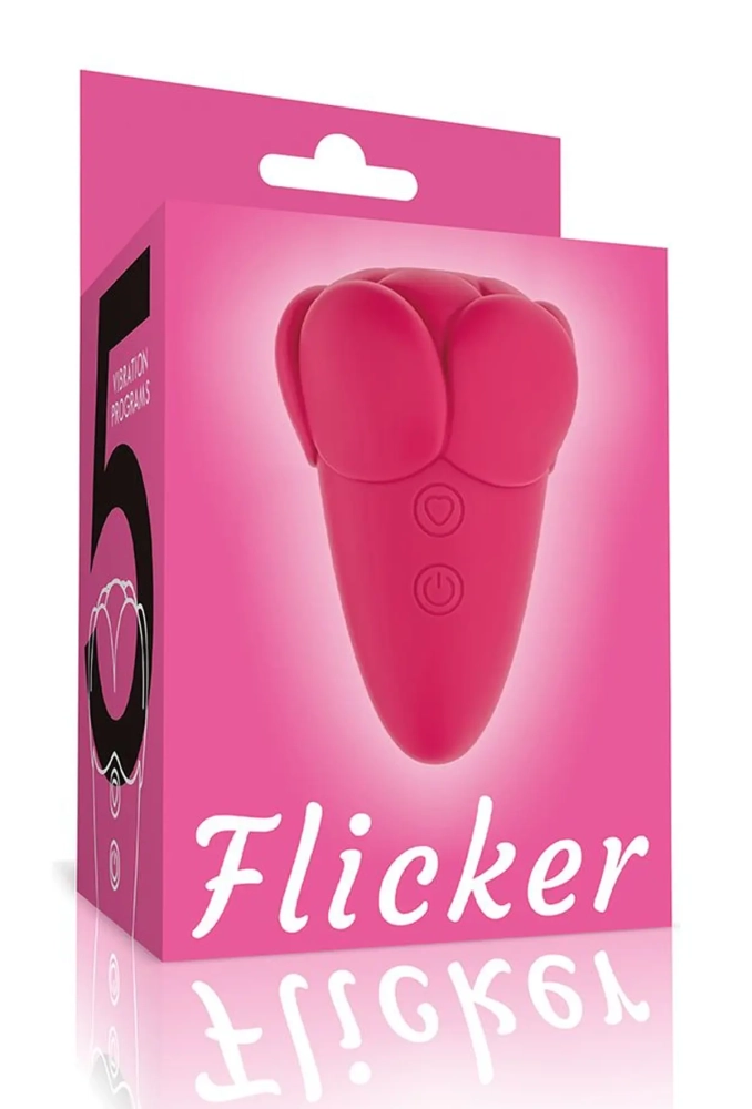 Lovetoy Flicker Rechargeable Vibrator Pink - stymulator łechtaczki falami powietrza 2.webp