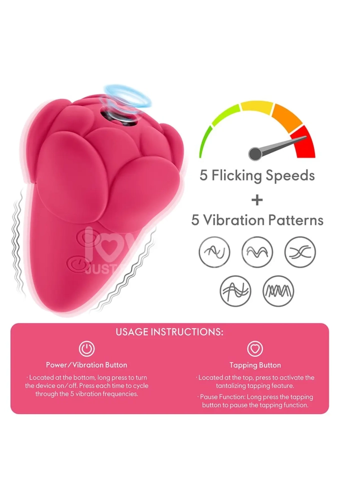Lovetoy Flicker Rechargeable Vibrator Pink - stymulator łechtaczki falami powietrza 5.webp