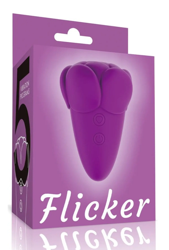 Lovetoy Flicker Rechargeable Vibrator Purple - stymulator łechtaczki falami powietrza.webp