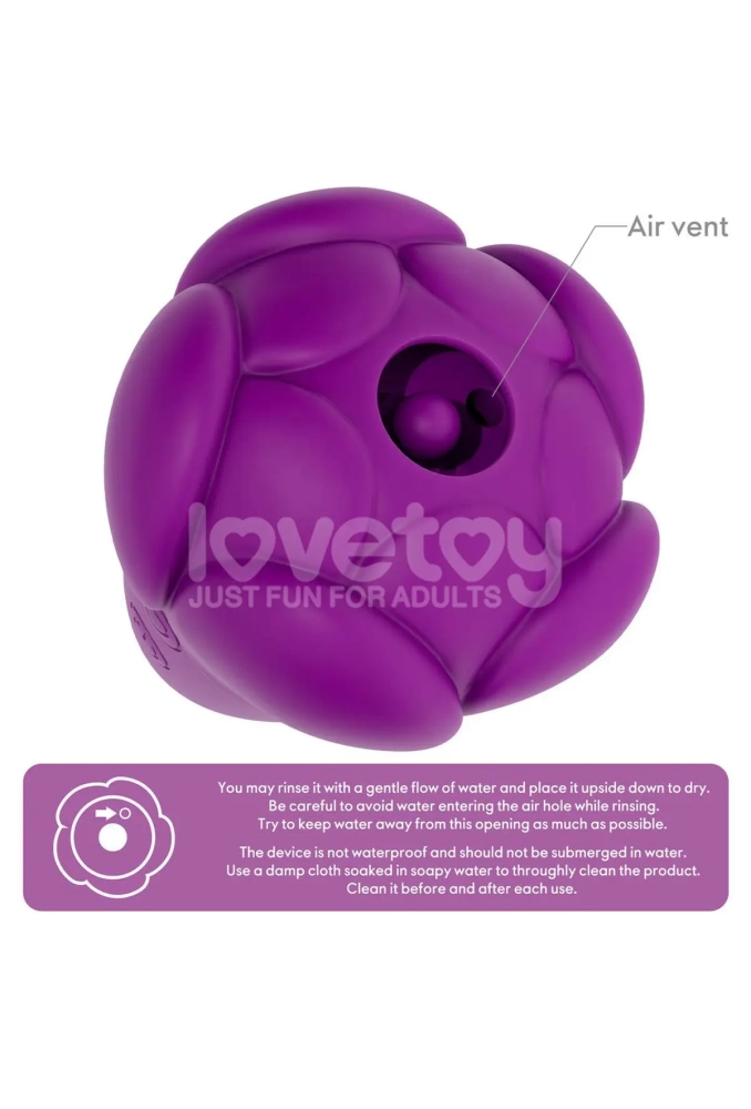 Lovetoy Flicker Rechargeable Vibrator Purple - stymulator łechtaczki falami powietrza 3.webp