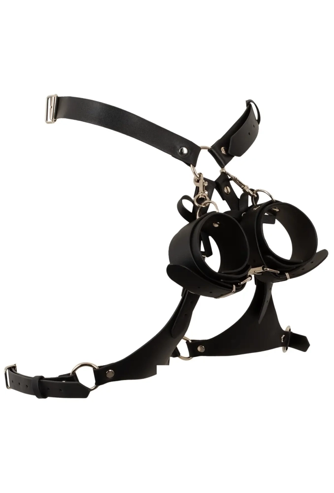 Bad Kitty Harness with Cuffs - zestaw do BDSM 9.webp