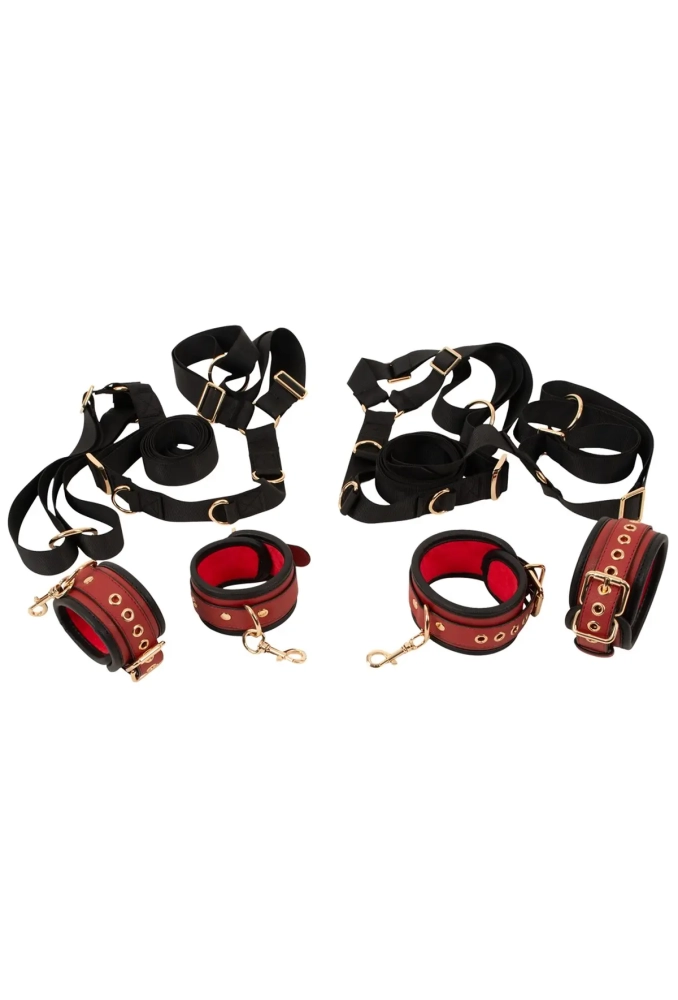 Bak Kitty BedDoor Restraint Set - zestaw pasów BDSM na łóżko lub drzwi 2.webp