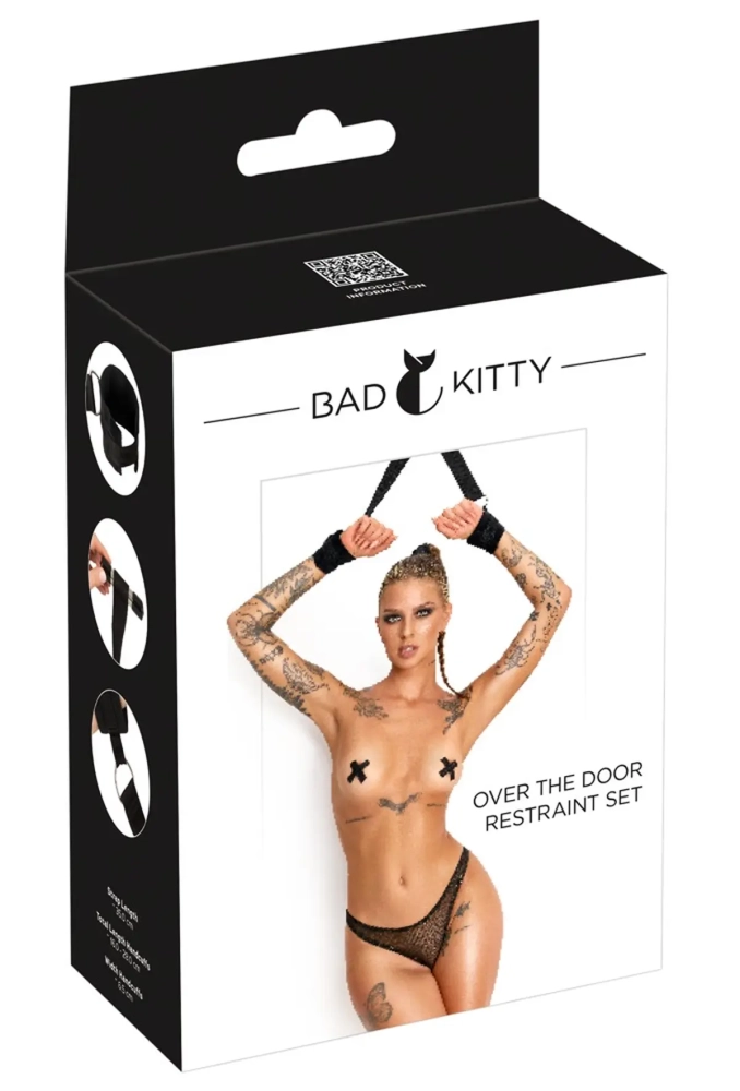 Bad Kitty Over The Door Restraint Set - kajdanki do montażu na drzwi.webp