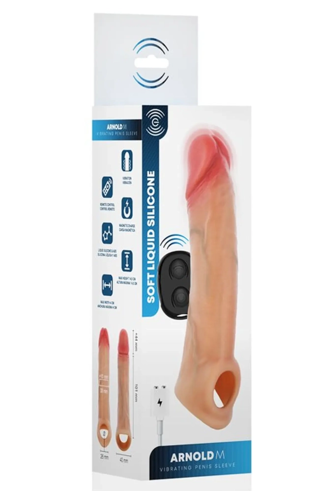Mr.Intense Arnold M Vibrating Penis Sleeve 14,5 cm - przedłużka penisa z wibracją.webp