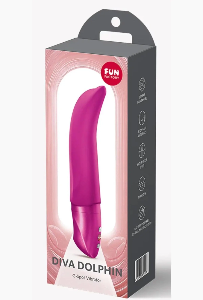 Fun Factory Diva Dolphin Magenta - wibrator silikonowy 4.webp