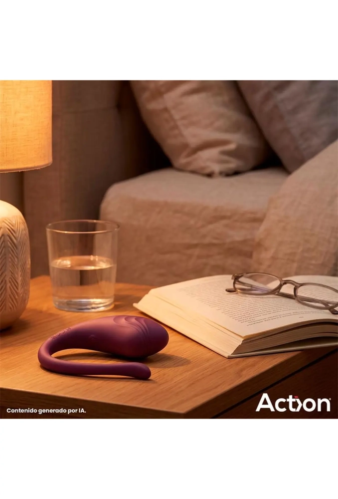 Action Luvia Purple - jajko dopochwowe z wibracjami sterowane pilotem 8.webp