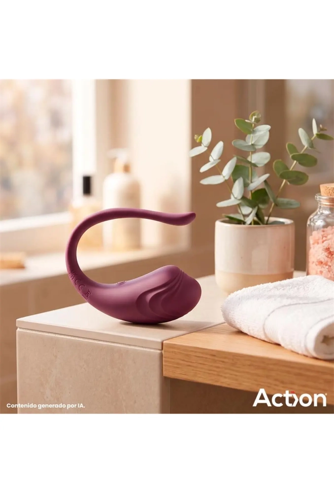 Action Luvia Purple - jajko dopochwowe z wibracjami sterowane pilotem 7.webp