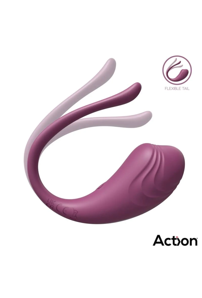 Action Luvia Purple - jajko dopochwowe z wibracjami sterowane pilotem 4.webp