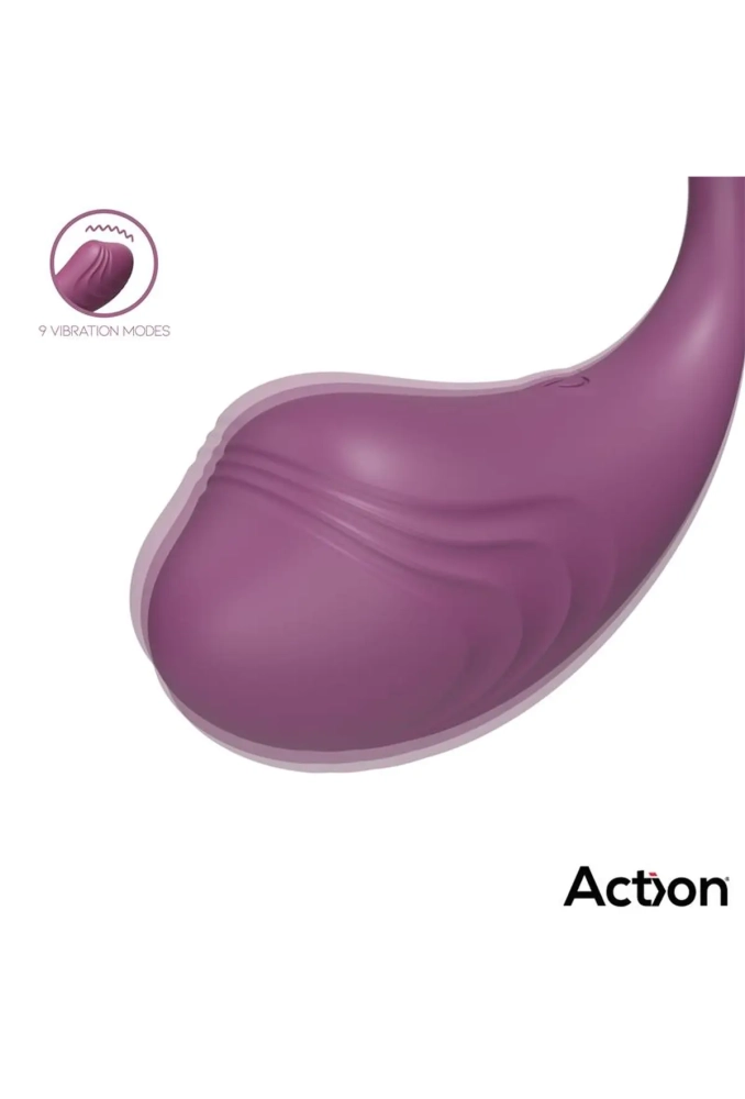 Action Luvia Purple - jajko dopochwowe z wibracjami sterowane pilotem 3.webp