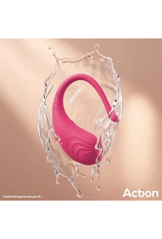 Action Luvia Pink - jajko dopochwowe z wibracjami sterowane pilotem 5.webp