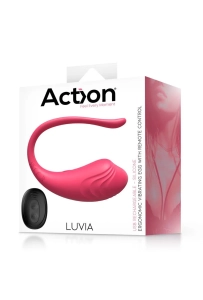 Action Luvia Pink - jajko dopochwowe z wibracjami sterowane pilotem